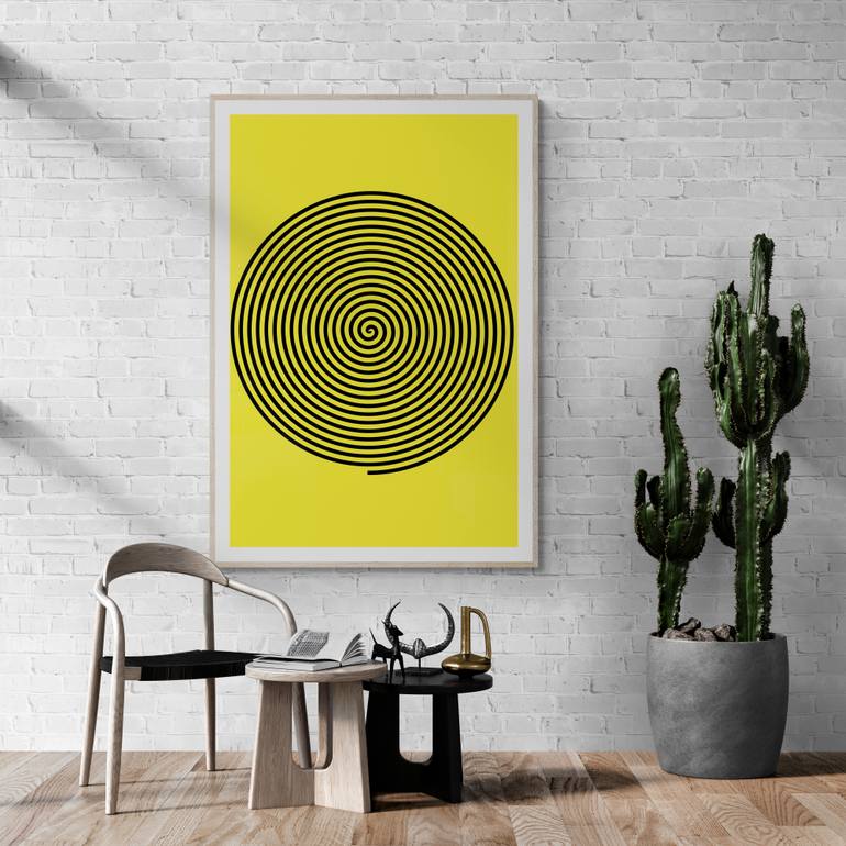 Original Abstract Geometric Digital by Mona Vayda