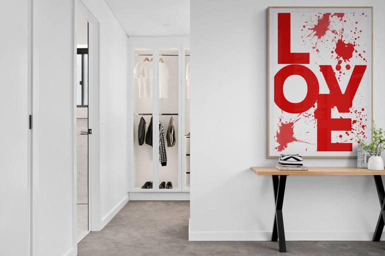 Original Abstract Love Digital by Mona Vayda