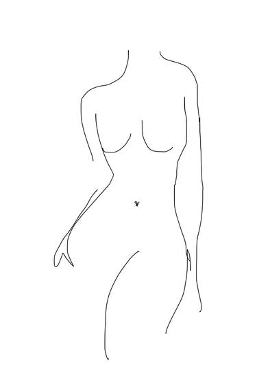 Print of Portraiture Nude Digital by Mona Vayda