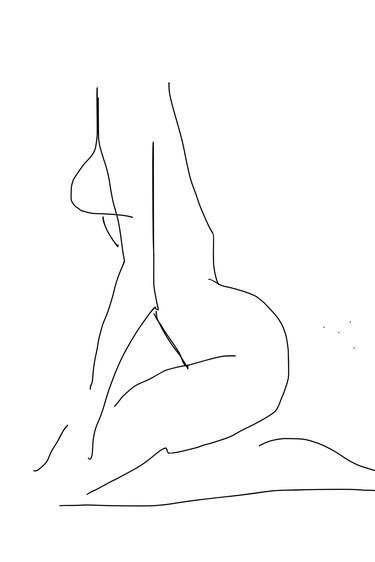 Original Portraiture Nude Digital by Mona Vayda