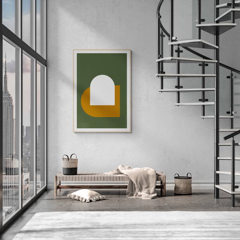 Original Abstract Geometric Digital by Mona Vayda