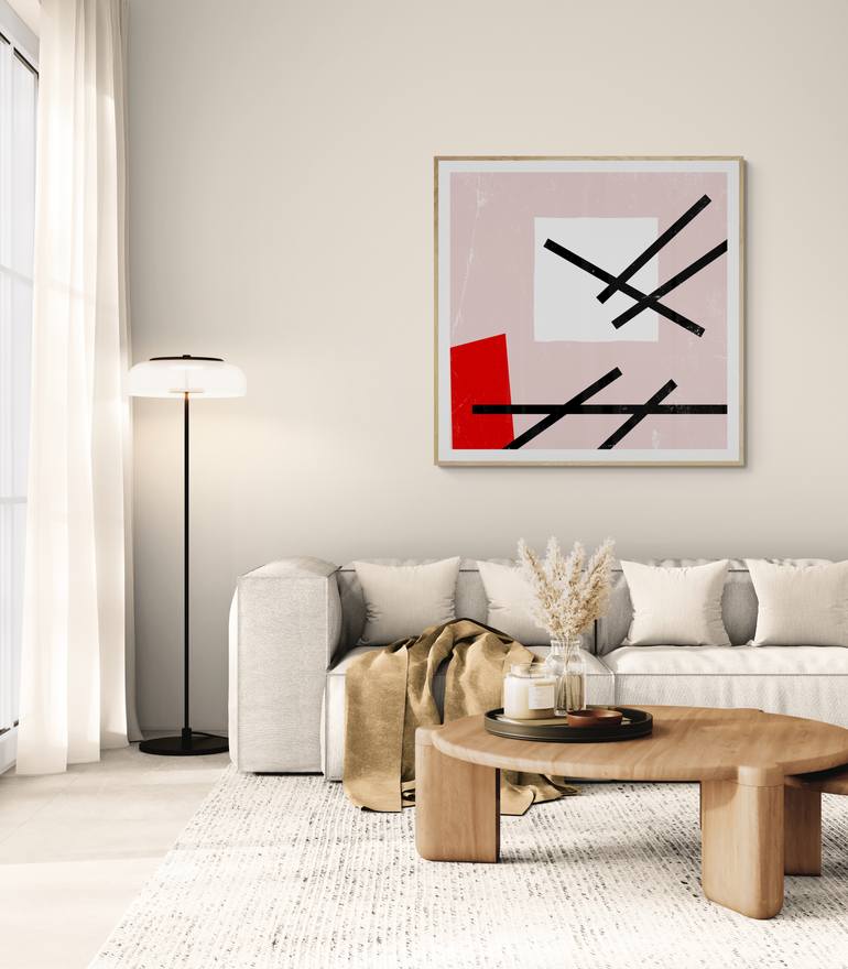 Original Abstract Geometric Digital by Mona Vayda