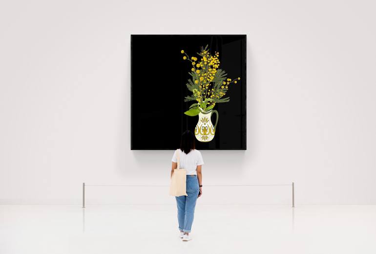 Original Abstract Still Life Digital by Mona Vayda