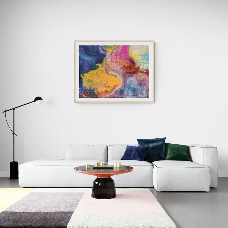Original Abstract Expressionism Abstract Painting by Mona Vayda