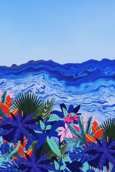 Print of Water Digital by Mona Vayda