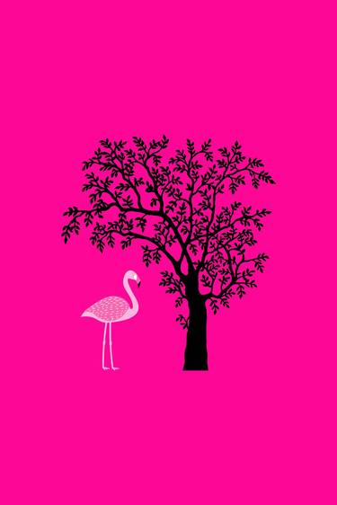 Flamingo Under A Tree (Series) - Limited Edition of 10 thumb