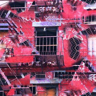 Print of Abstract Architecture Digital by Mona Vayda