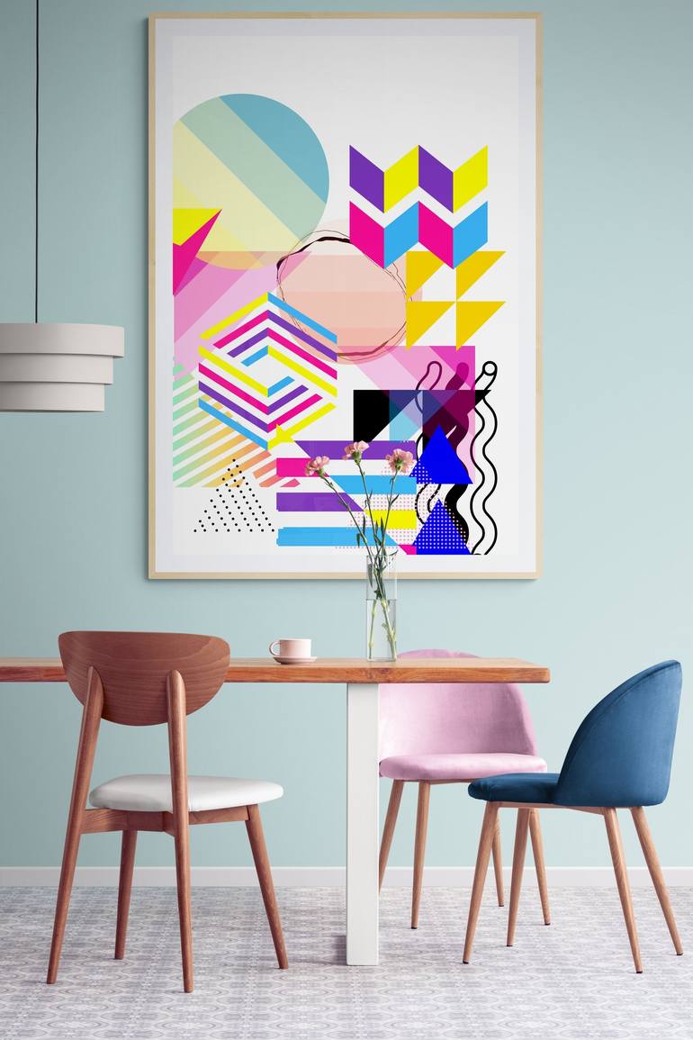 Original Geometric Digital by Mona Vayda