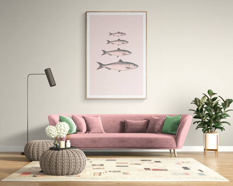 Original Modern Fish Digital by Mona Vayda