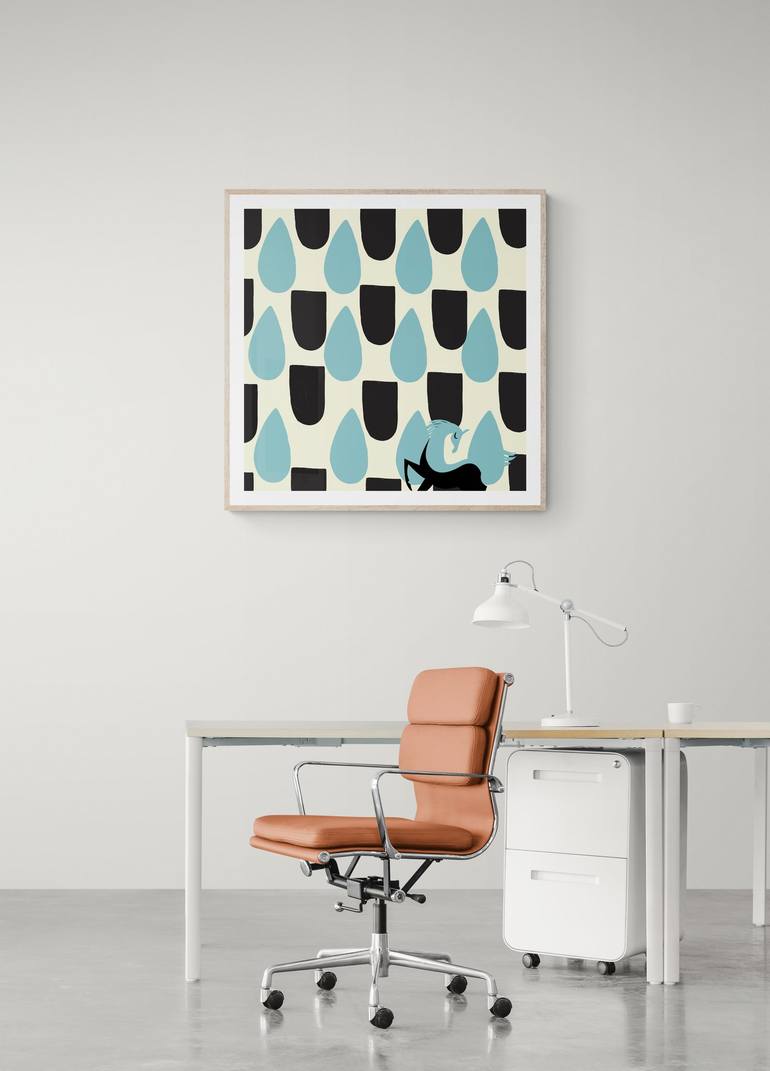 Original Abstract Geometric Digital by Mona Vayda