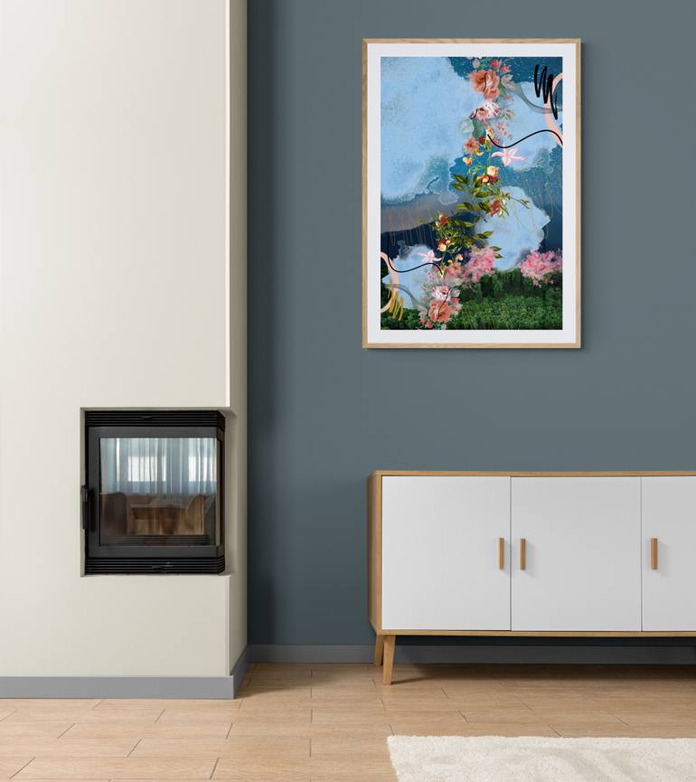 Original Abstract Landscape Digital by Mona Vayda