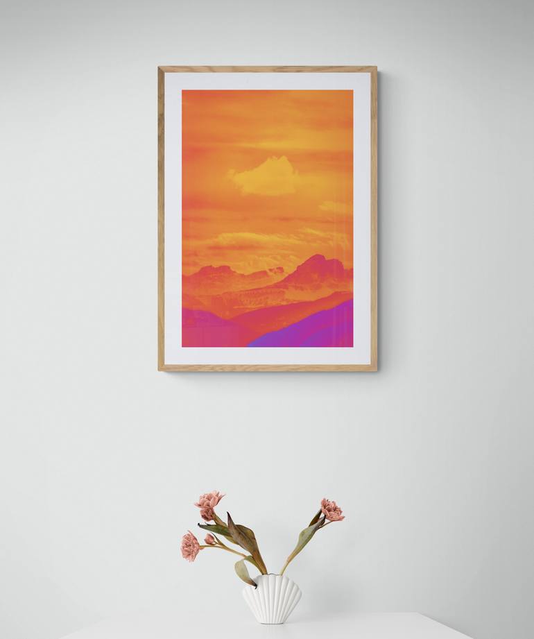Original Abstract Landscape Digital by Mona Vayda