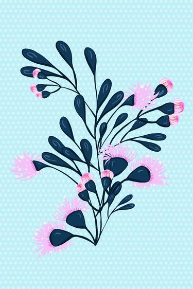 Floral Blue And Pink - Limited Edition of 10 thumb