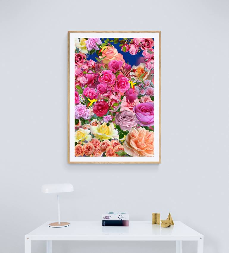 Original Abstract Floral Digital by Mona Vayda