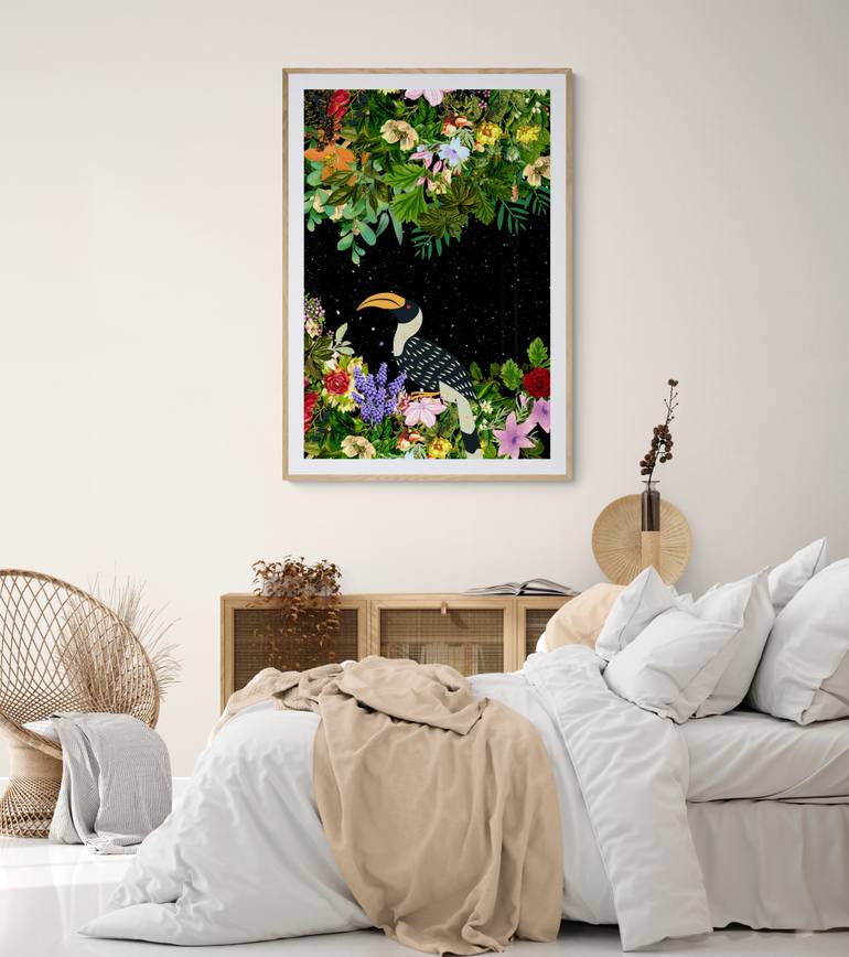 Original Abstract Garden Digital by Mona Vayda