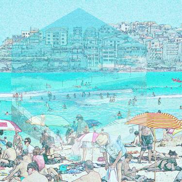 Original Modern Beach Digital by Mona Vayda