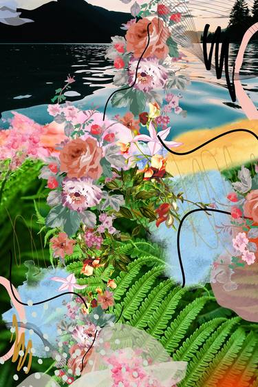Print of Landscape Digital by Mona Vayda