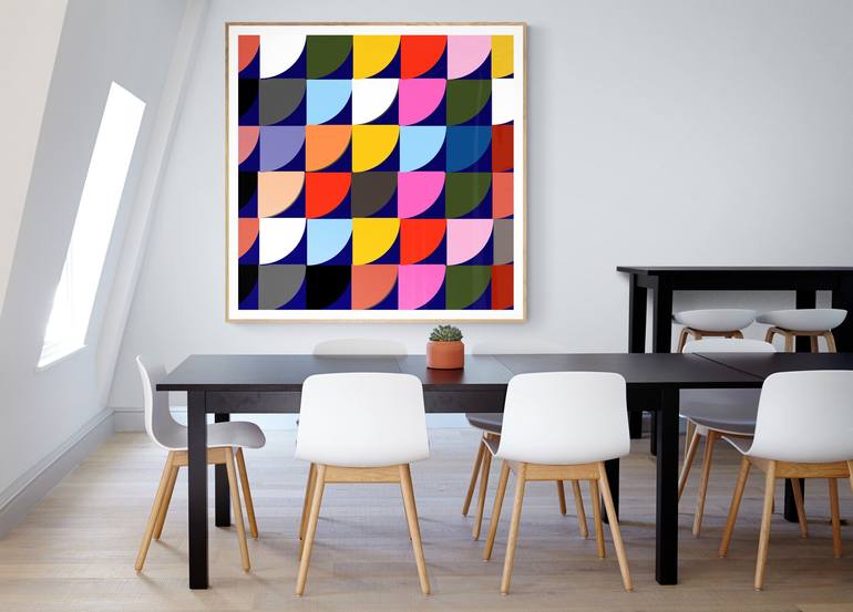 Original Abstract Geometric Digital by Mona Vayda