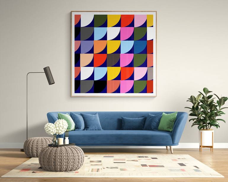 Original Abstract Geometric Digital by Mona Vayda