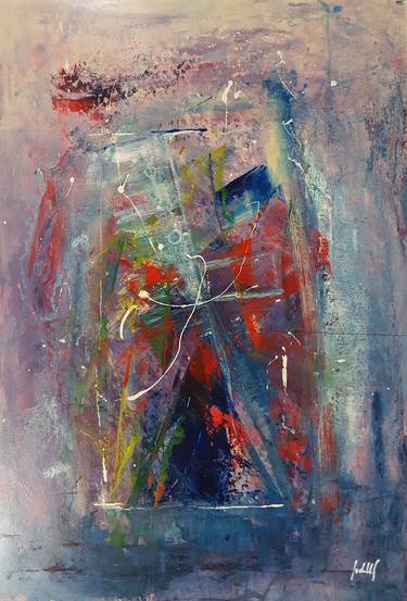 Original Modern Abstract Painting by Judith Galiza