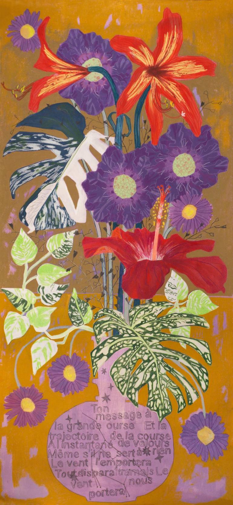 Original Contemporary Floral Paintings by Malwina Jachimczak