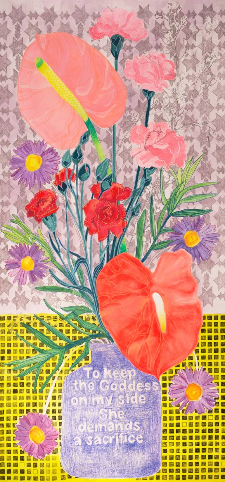 Original Contemporary Floral Paintings by Malwina Jachimczak