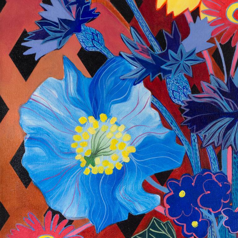 Original Contemporary Botanic Painting by Malwina Jachimczak