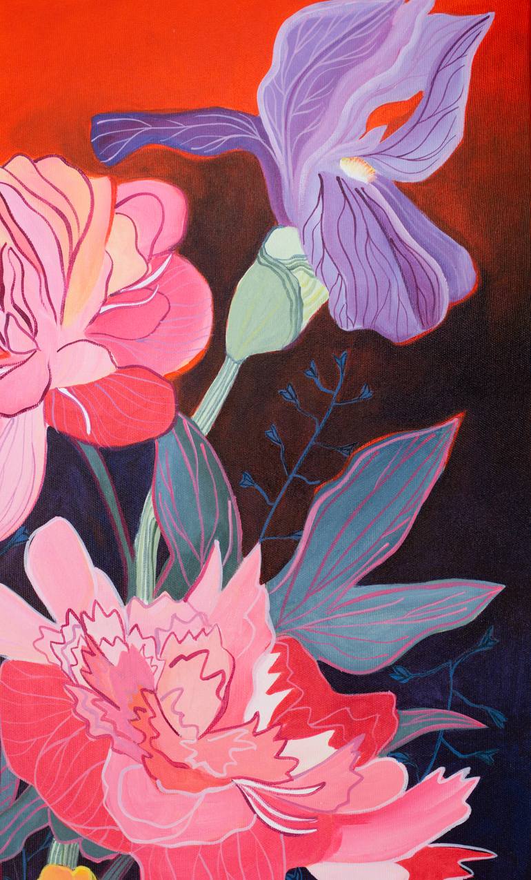 Original Contemporary Floral Painting by Malwina Jachimczak