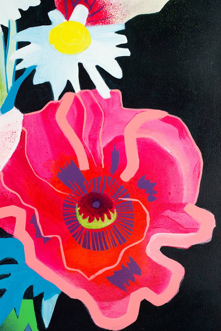 Original Contemporary Floral Painting by Malwina Jachimczak