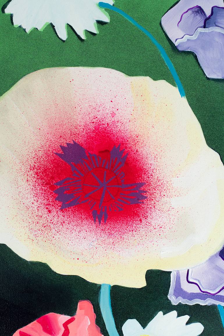 Original Contemporary Floral Painting by Malwina Jachimczak