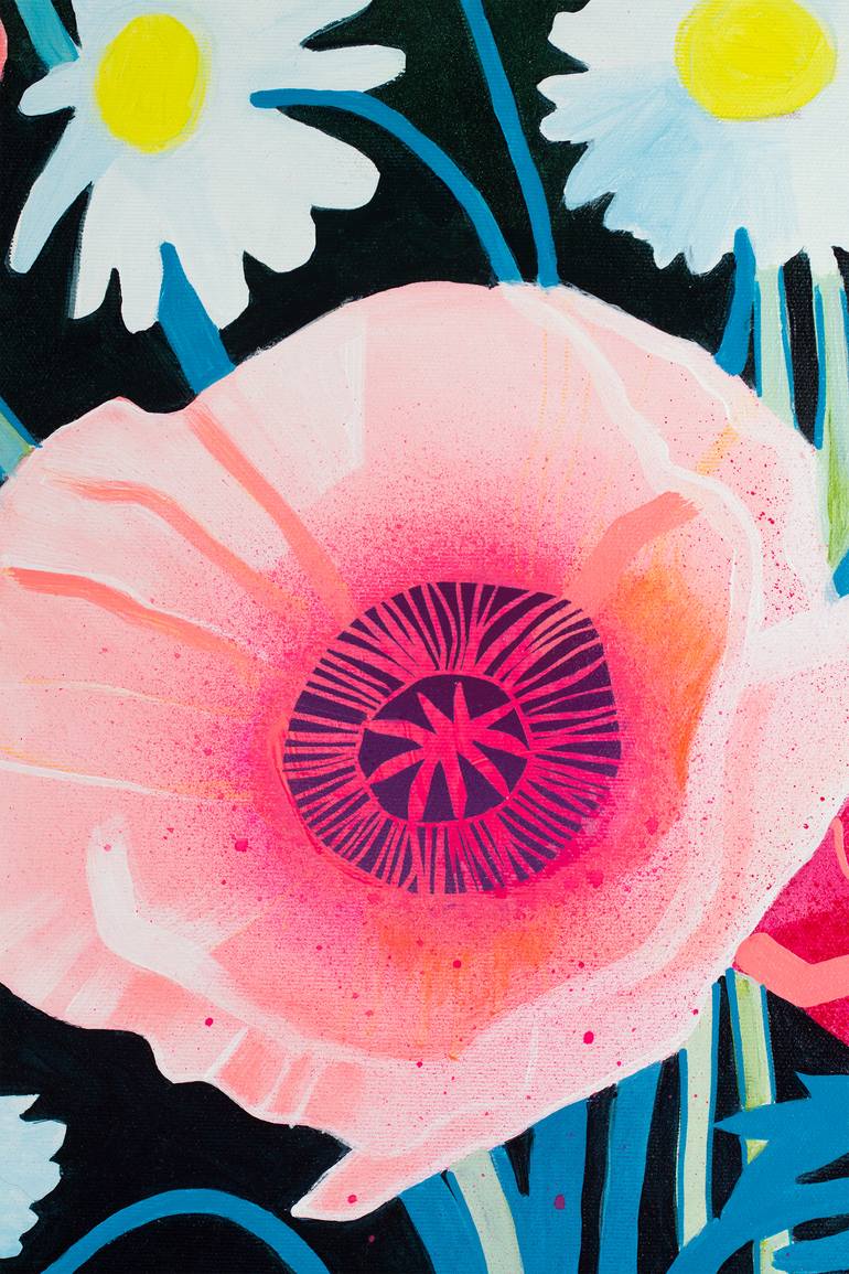 Original Contemporary Floral Painting by Malwina Jachimczak