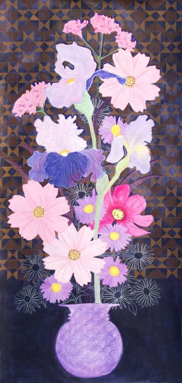 Original Fine Art Floral Paintings by Malwina Jachimczak