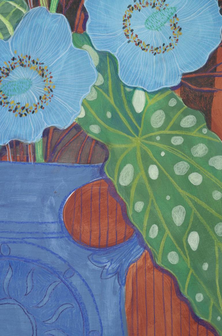 Original Modernism Floral Painting by Malwina Jachimczak