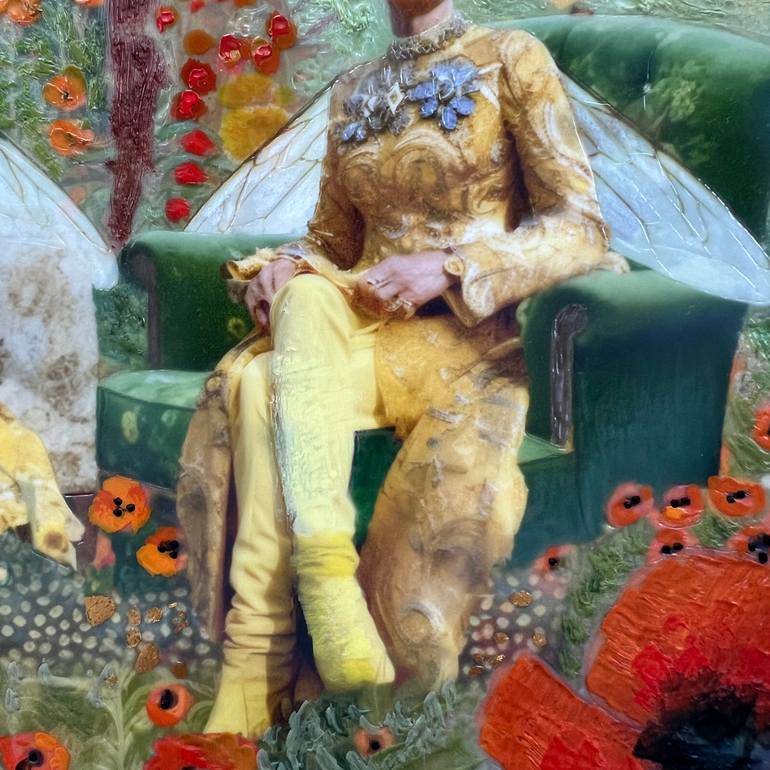 Original Art Nouveau Fashion Mixed Media by Somnmigratory Studio