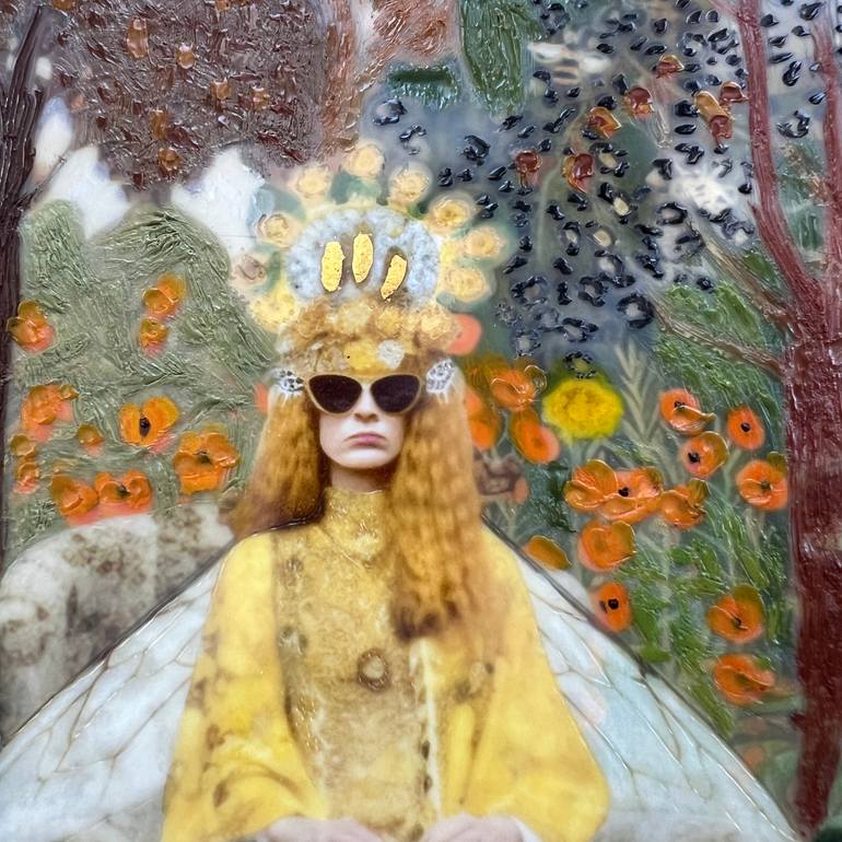 Original Art Nouveau Fashion Mixed Media by Somnmigratory Studio