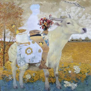Original Surrealism Seasons Mixed Media by Somnmigratory Studio