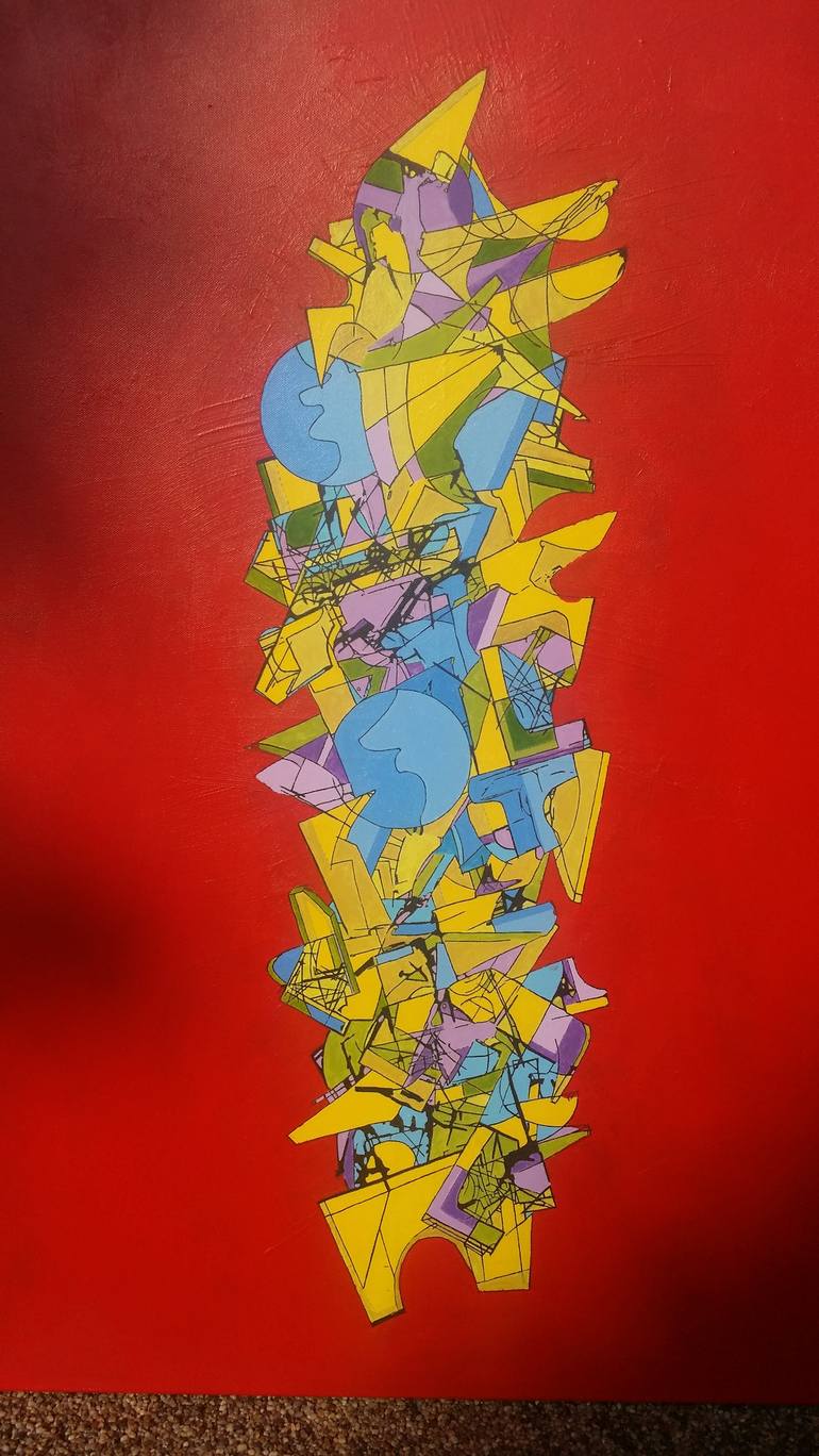 Original Figurative Abstract Painting by Ľubomír Kappel