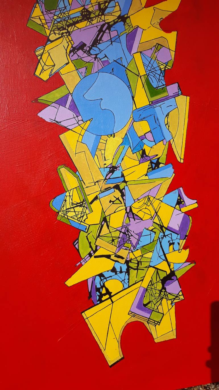 Original Figurative Abstract Painting by Ľubomír Kappel