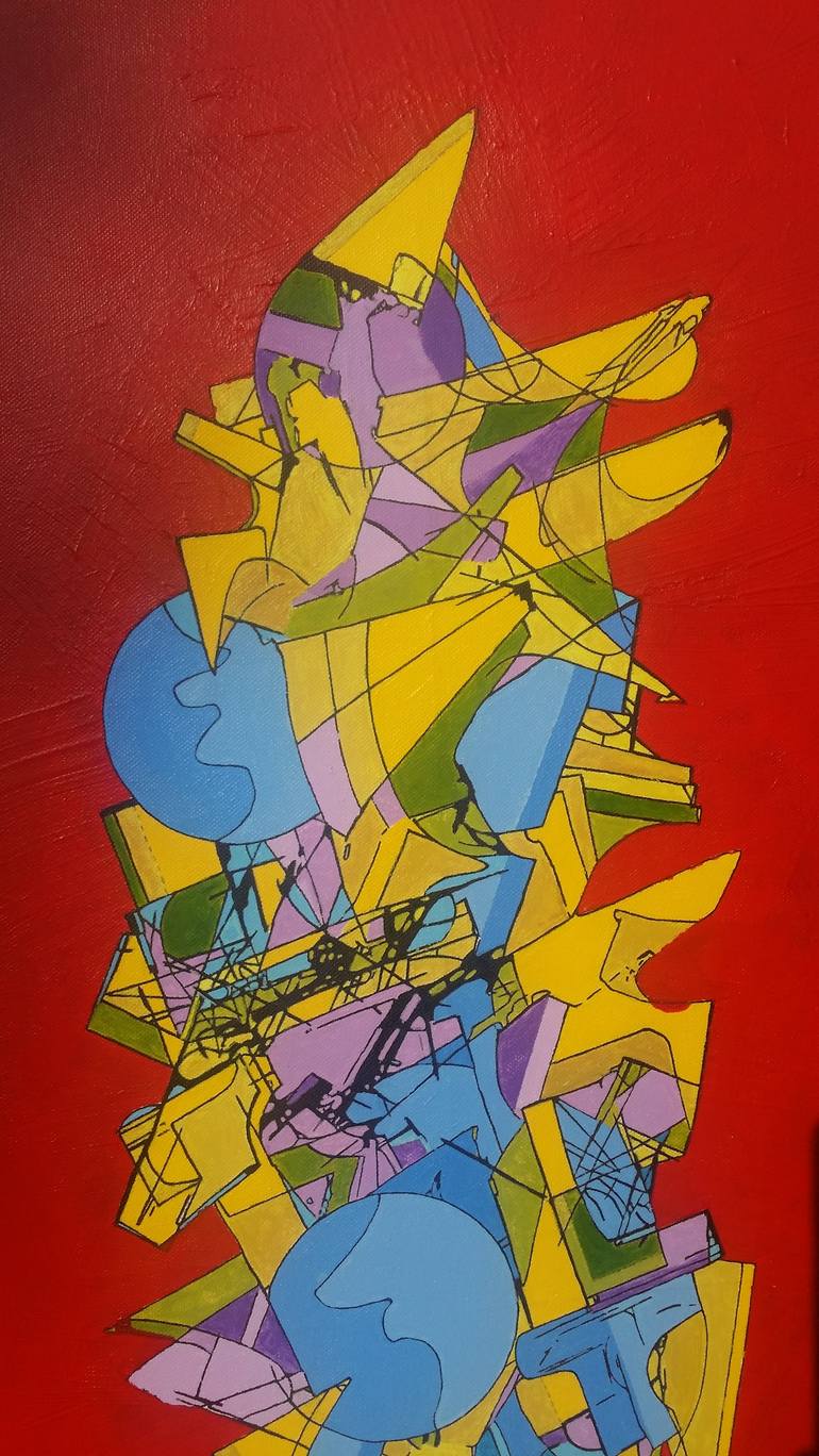 Original Figurative Abstract Painting by Ľubomír Kappel