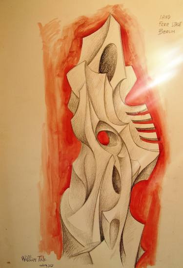 Study for sculpture for monument Klamd in Berlin (march 2009 - 70x50 centimeters) thumb