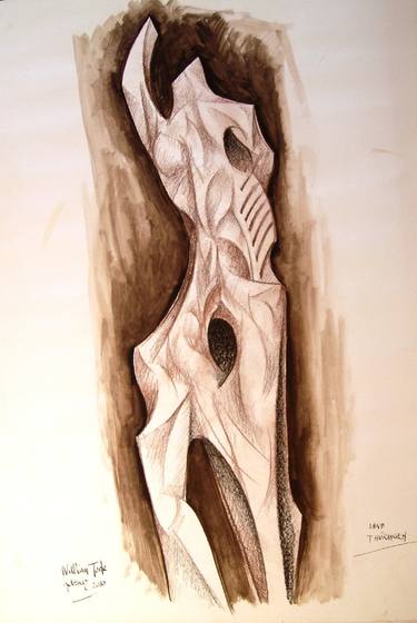 Study for a sculpture in Bronze, for monument "Land Thuringhen" in Berlin (2010-70x50 centimeters) thumb