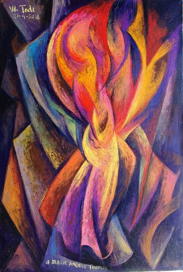 Original Cubism Women Paintings by William Tode
