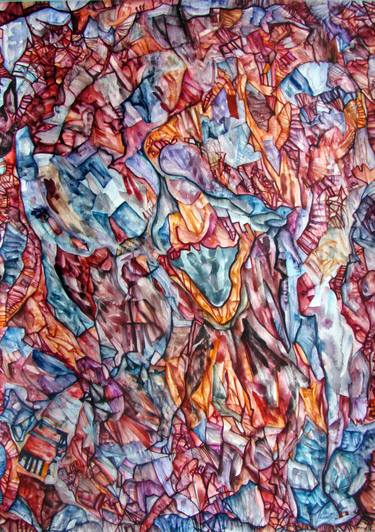 Original Abstract Expressionism Abstract Paintings by Alexander Chachanidze
