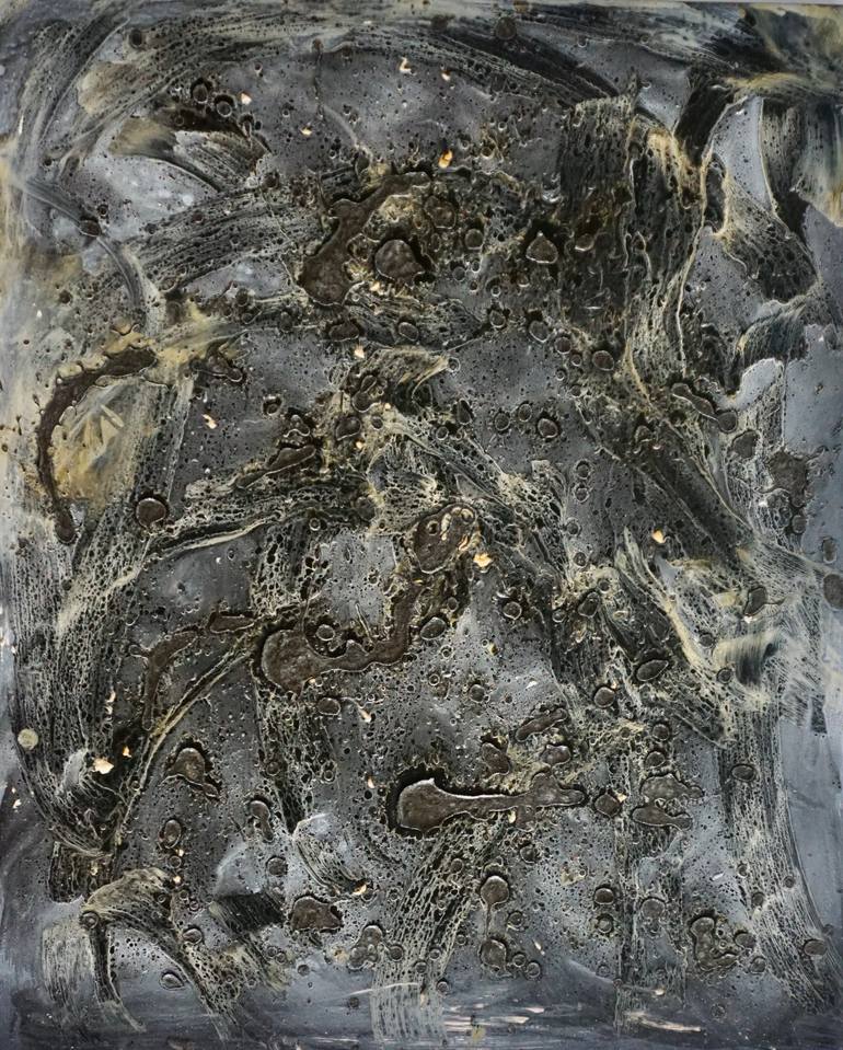 BOILING GRAPHITE/ GRAPHITE EN ÉBULLITION Painting by Claude Lessard Saatchi Art