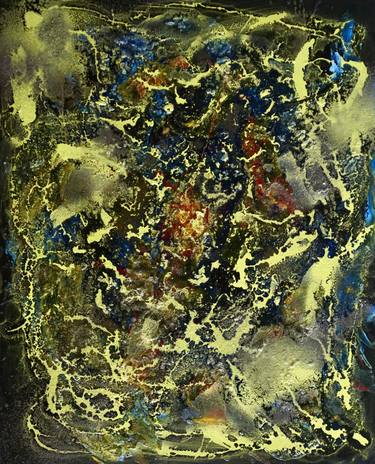 Original Abstract Expressionism Abstract Painting by Claude Lessard