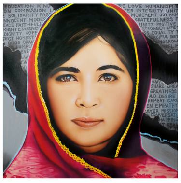 Saatchi Art Artist Justus Becker   COR; Paintings, “"Malala"” #art