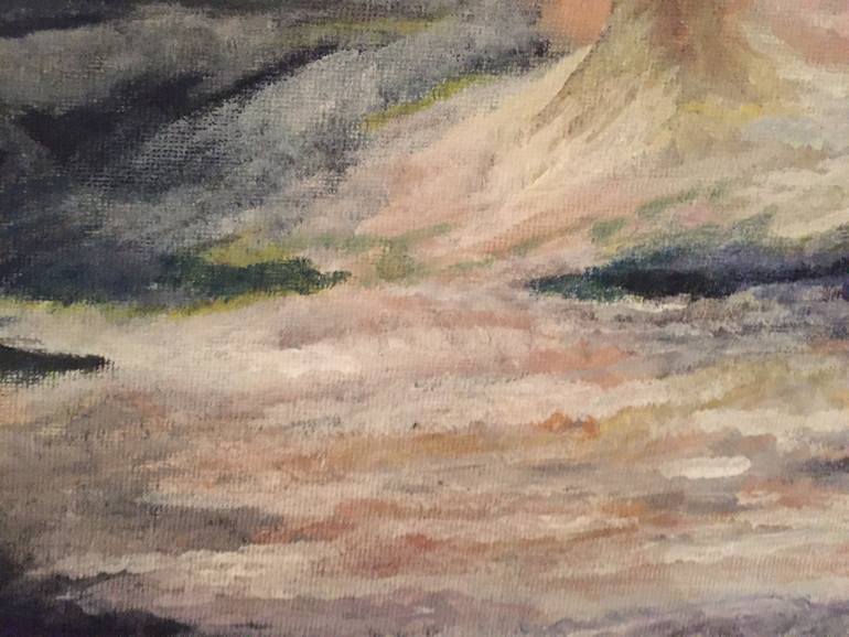 Original Impressionism Religion Painting by Sandy Uppal