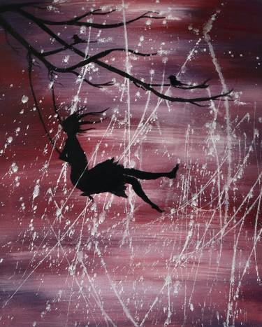 Original Abstract Tree Paintings by Sandy Uppal