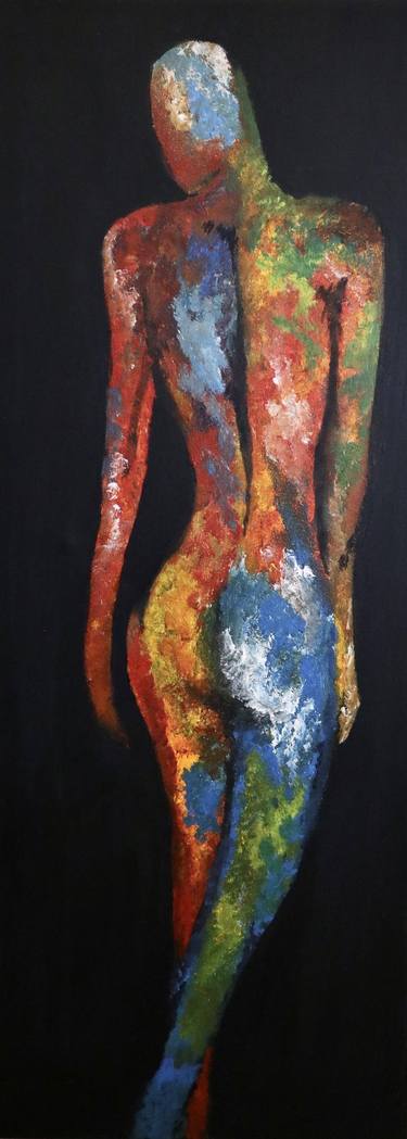 Original Abstract Nude Painting by Sandy Uppal