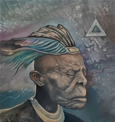 Original Dada Portrait Paintings by Paweł Batura